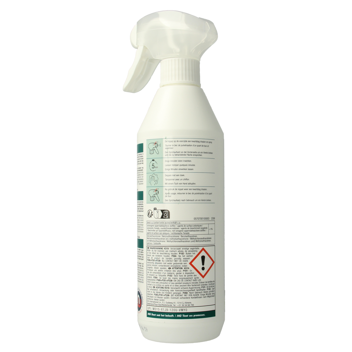 HG Vlek & geur weg hond 500.00 Milliliter
