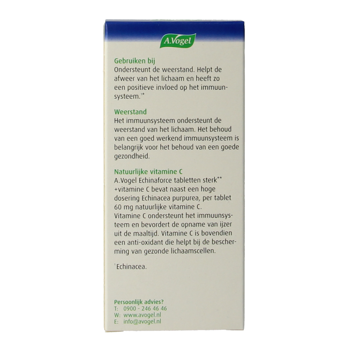 A Vogel Echinaforce sterk + vitamine C 45.00 Tabletten
