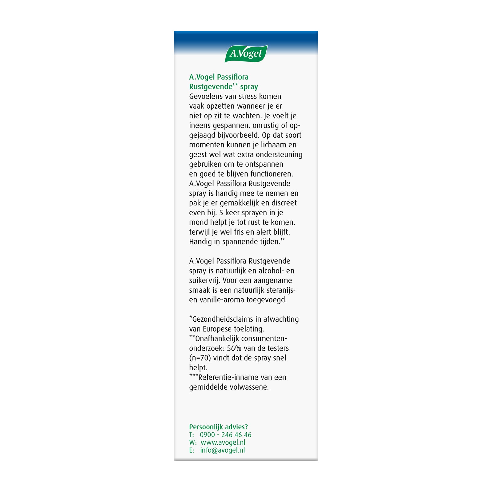 A Vogel Passiflora rustgevende spray 20.00 Milliliter