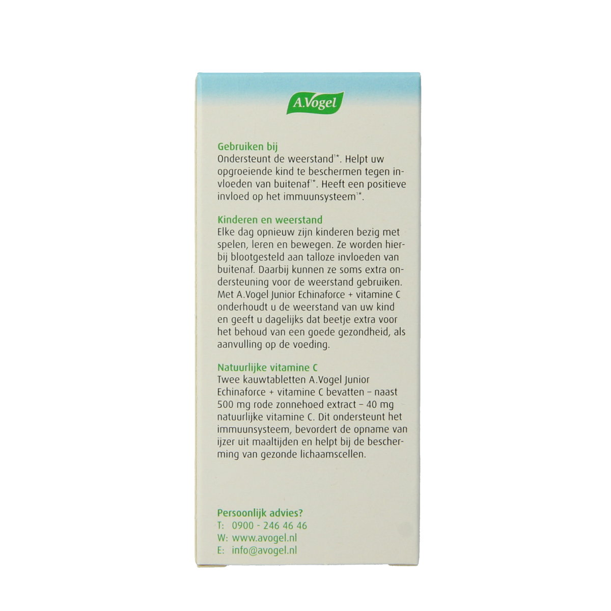 A Vogel Echinaforce junior & vitamine C 80.00 Kauwtabletten