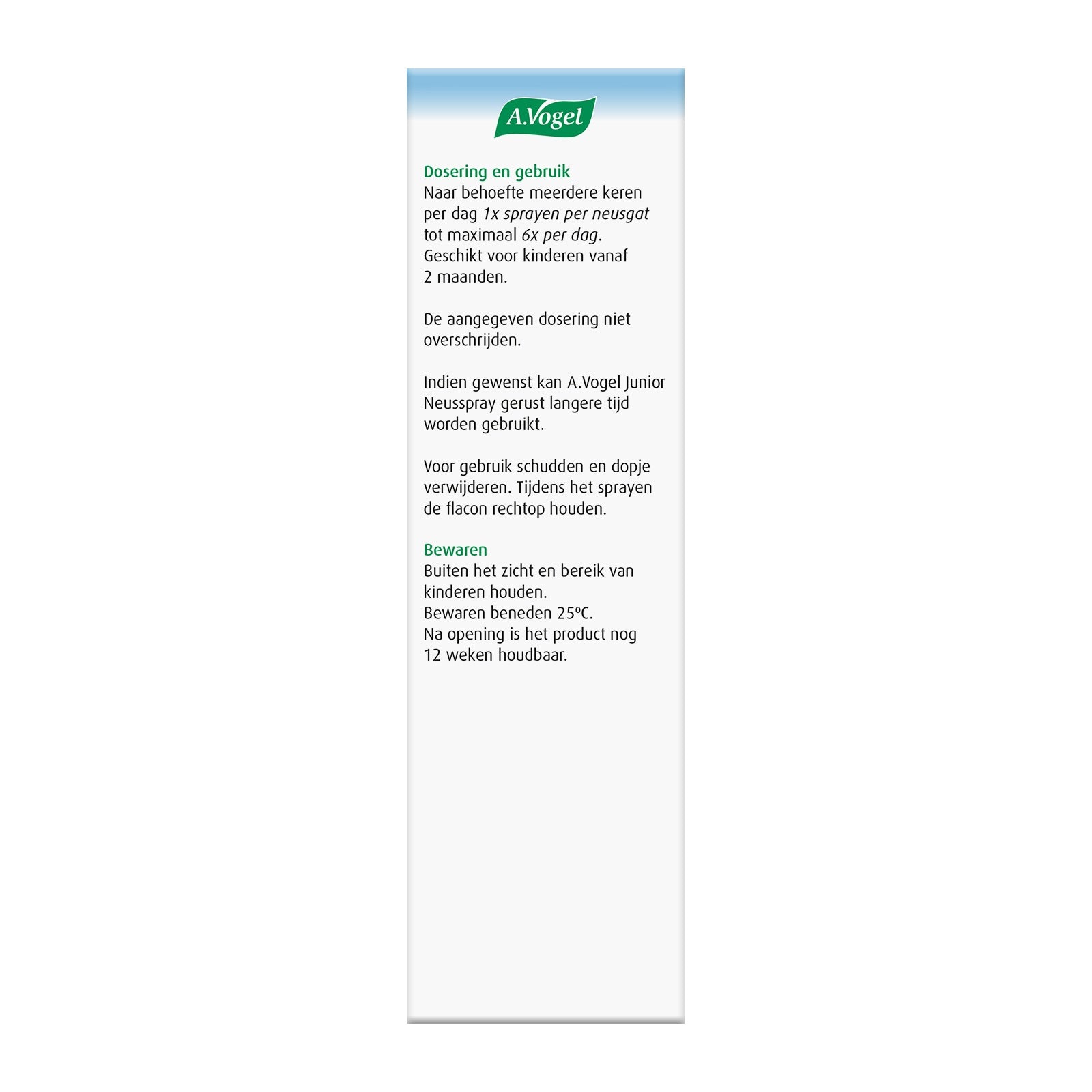 A Vogel Junior neusspray 15.00 Milliliter