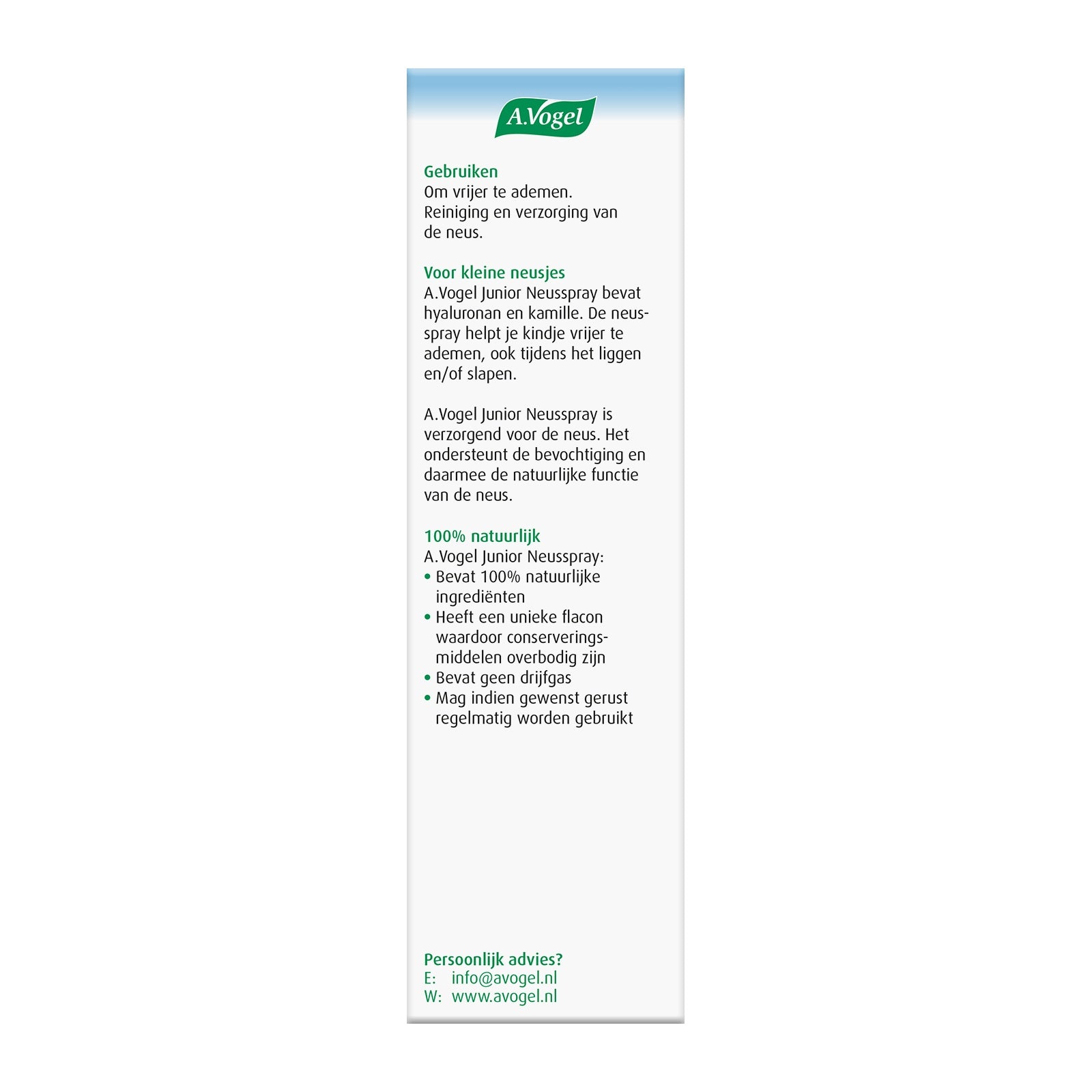 A Vogel Junior neusspray 15.00 Milliliter