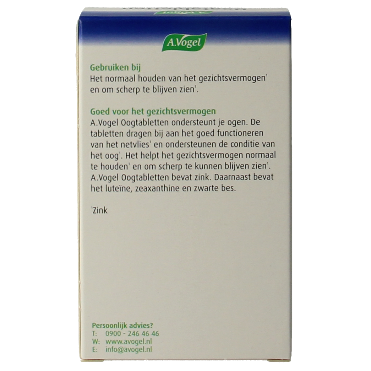 A Vogel Oogtabletten 60.00 Tabletten