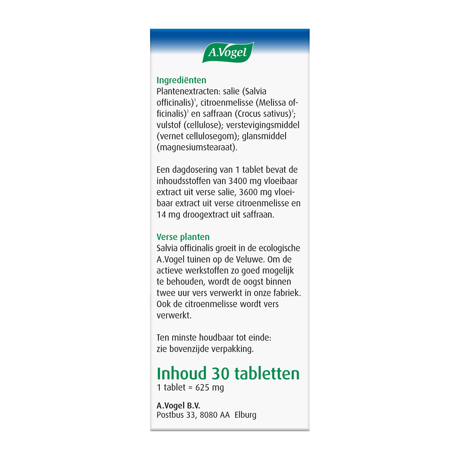 A Vogel Nachtrust tabletten overgang 30.00 Stuks