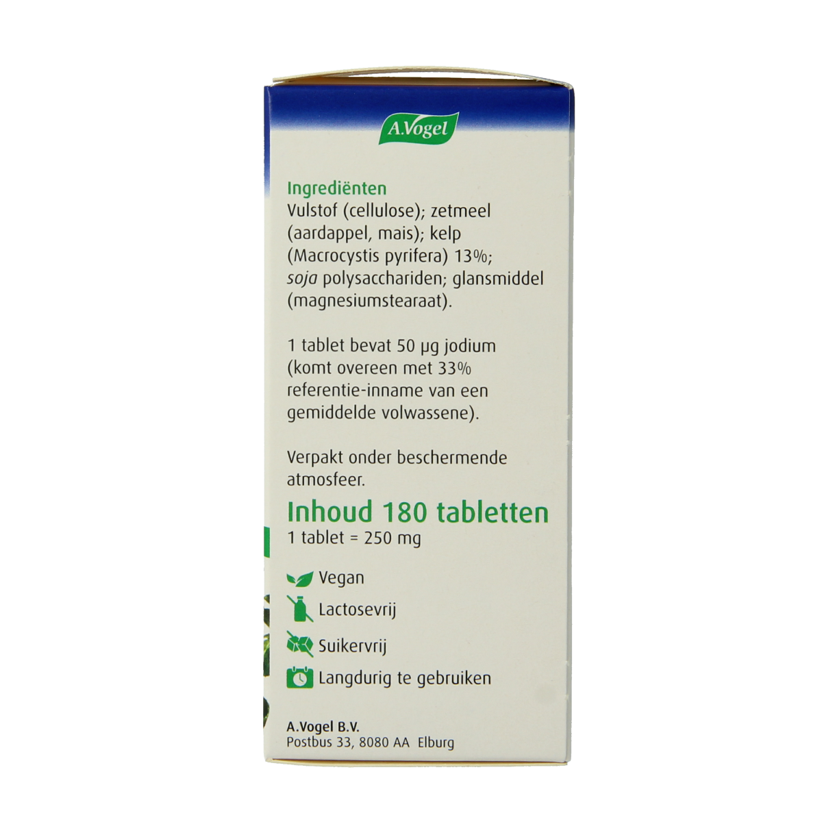 A Vogel Kelpasan schildklier 180.00 Tabletten