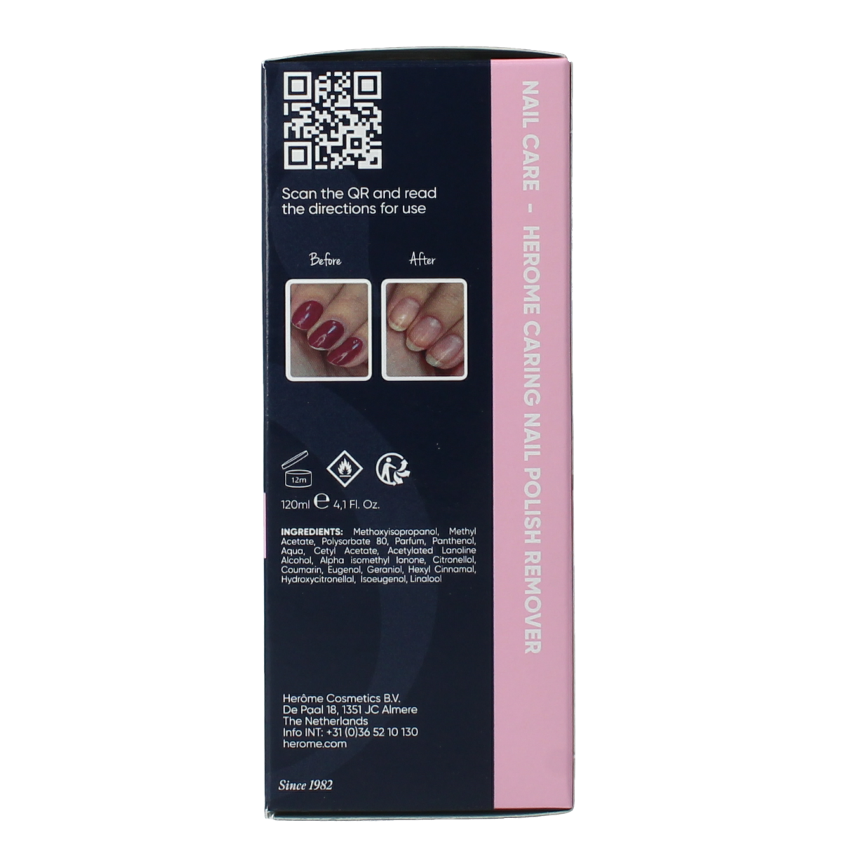 Herome Caring nailpolish remover 120.00 Milliliter