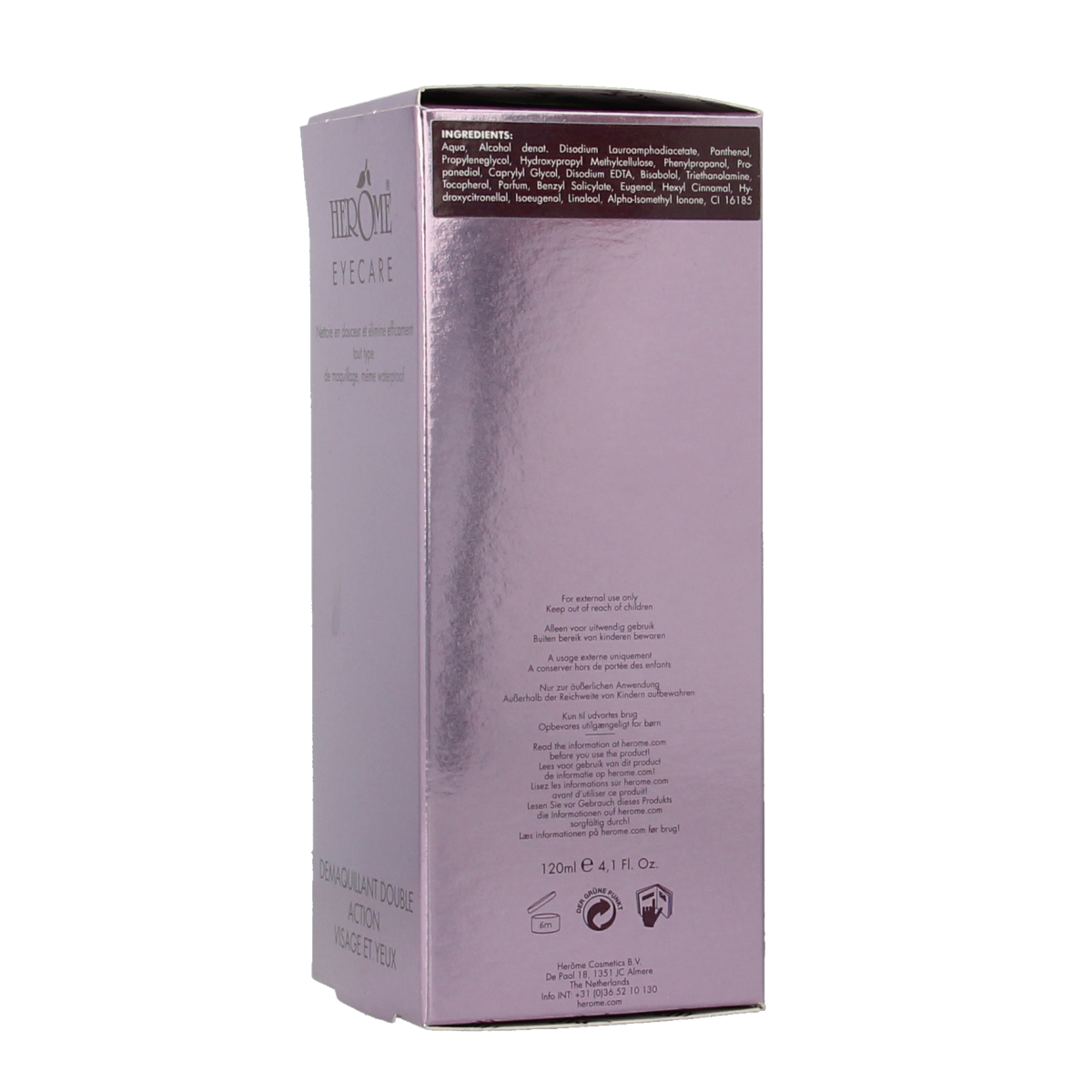 Herome Eye make-up gentle remover 120.00 Milliliter