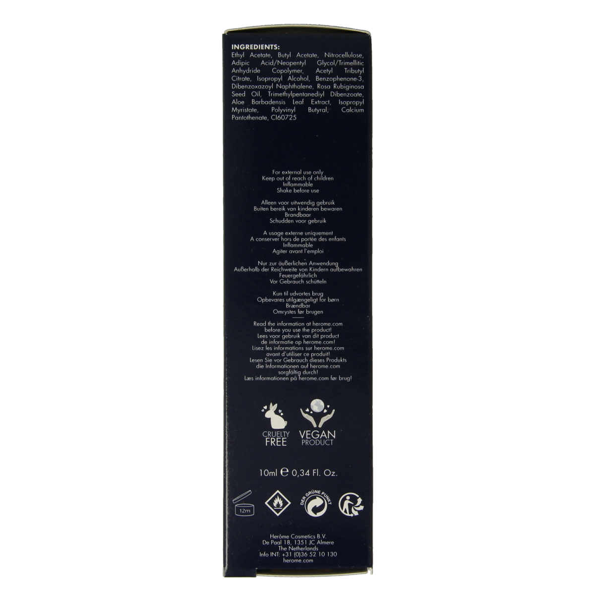 Herome Natural nail whitener blue glow 10.00 Milliliter