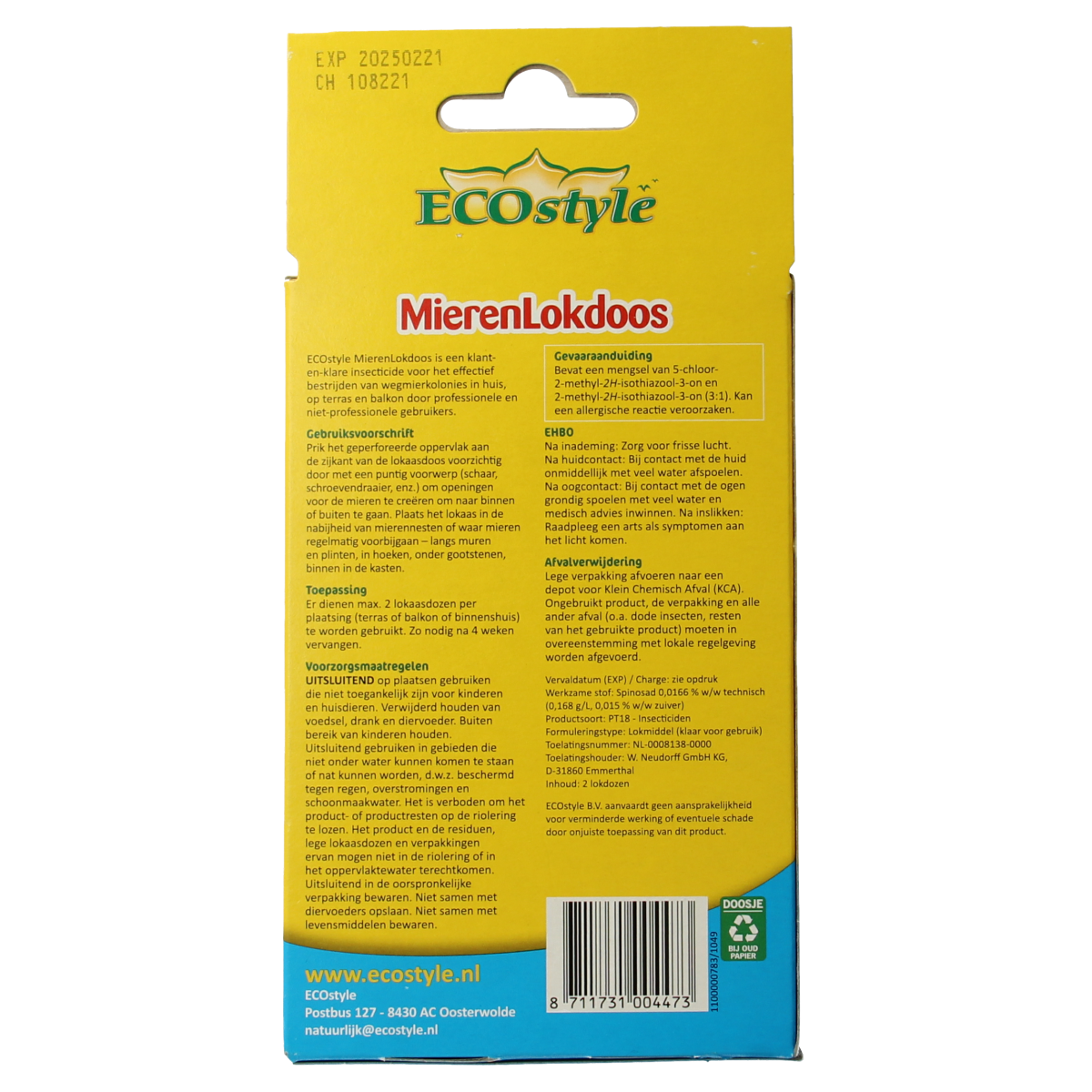 Ecostyle Mierenlokdoos 2.00 Stuks