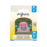Difrax Fopspeen natural 6+ maanden met ring  1.00 Stuks