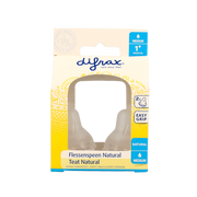Difrax Flesspeen medium natural 2.00 Stuks