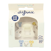 Difrax Fopspeen natural 20+ maanden Woezel & Pip 1.00 Stuks