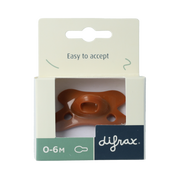Difrax Fopspeen natural 0-6 maanden assorti 1.00 Stuks