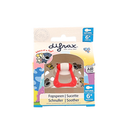 Difrax Fopspeen natural 6+ maanden Woezel & Pip 1 Stuks
