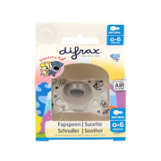 Difrax Fopspeen natural 0-6 maanden Woezel & Pip  1 Stuks