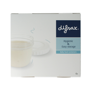 Difrax Voeding bewaarbakjes 6 Stuks
