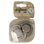 Difrax Fopspeen 0-3 maanden harmony grey 2.00 Stuks
