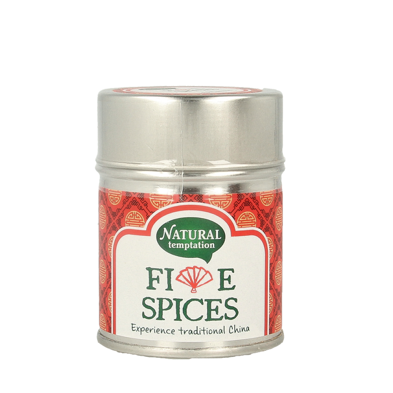 Natural Temptation Five spices blikje natural spices bio 50 Gram