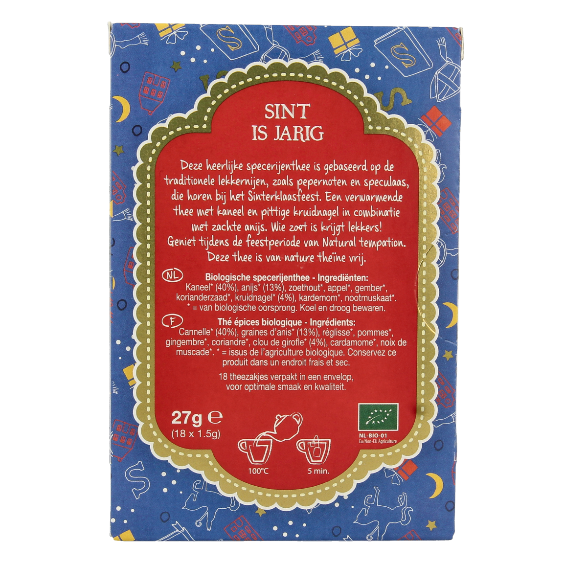 Natural Temptation Sint is jarig bio 18.00 Zakjes