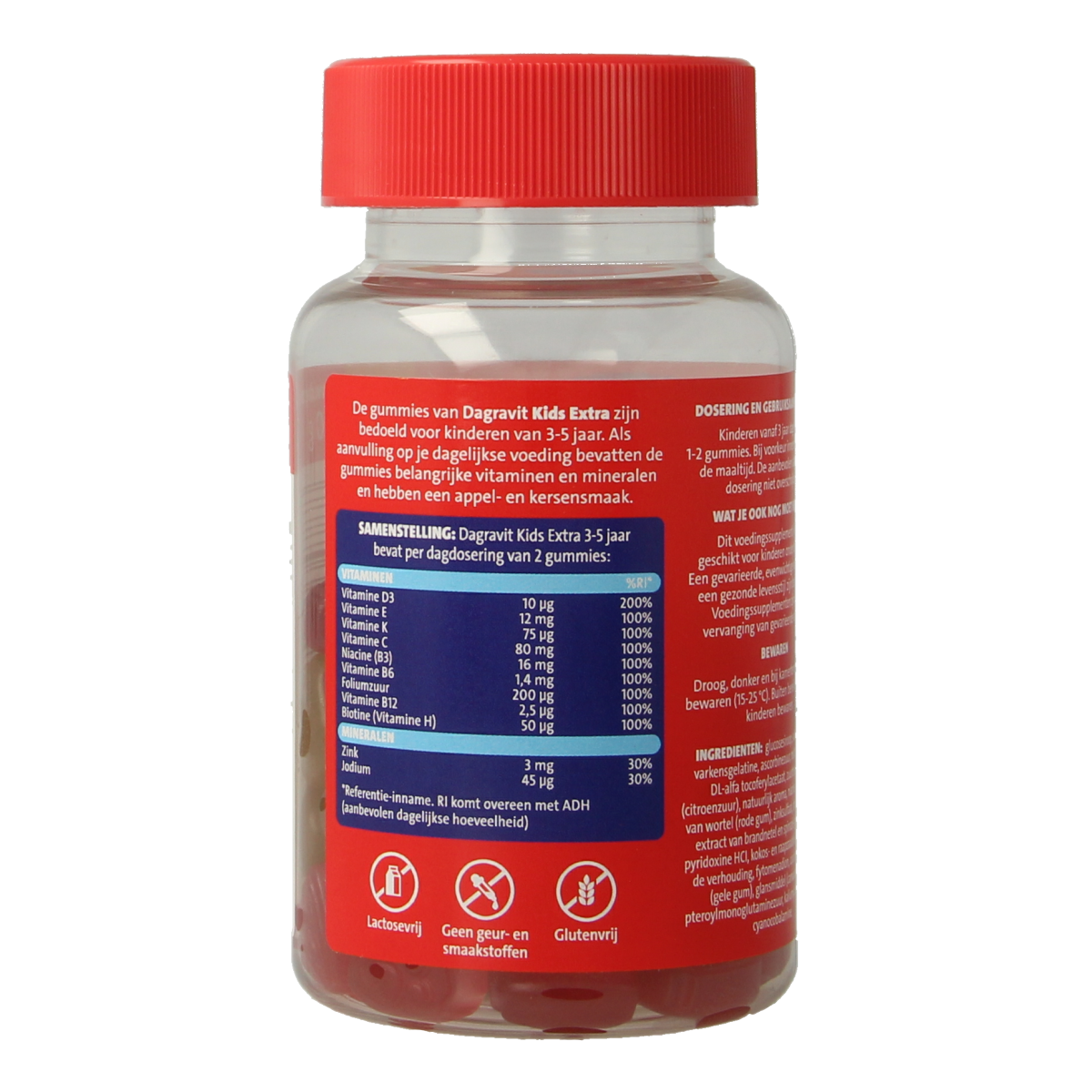 Dagravit Kids extra 3-5 jaar 60.00 Gummies