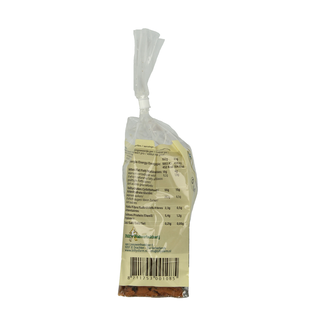 Billy's Farm Rozijnenkoeken bio 230.00 Gram