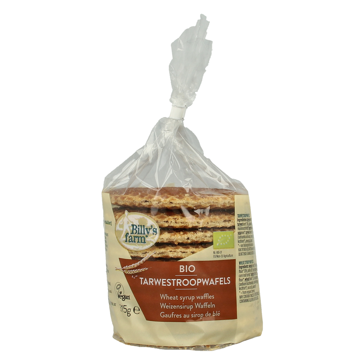 Billy's Farm Tarwestroopwafels bio 315.00 Gram
