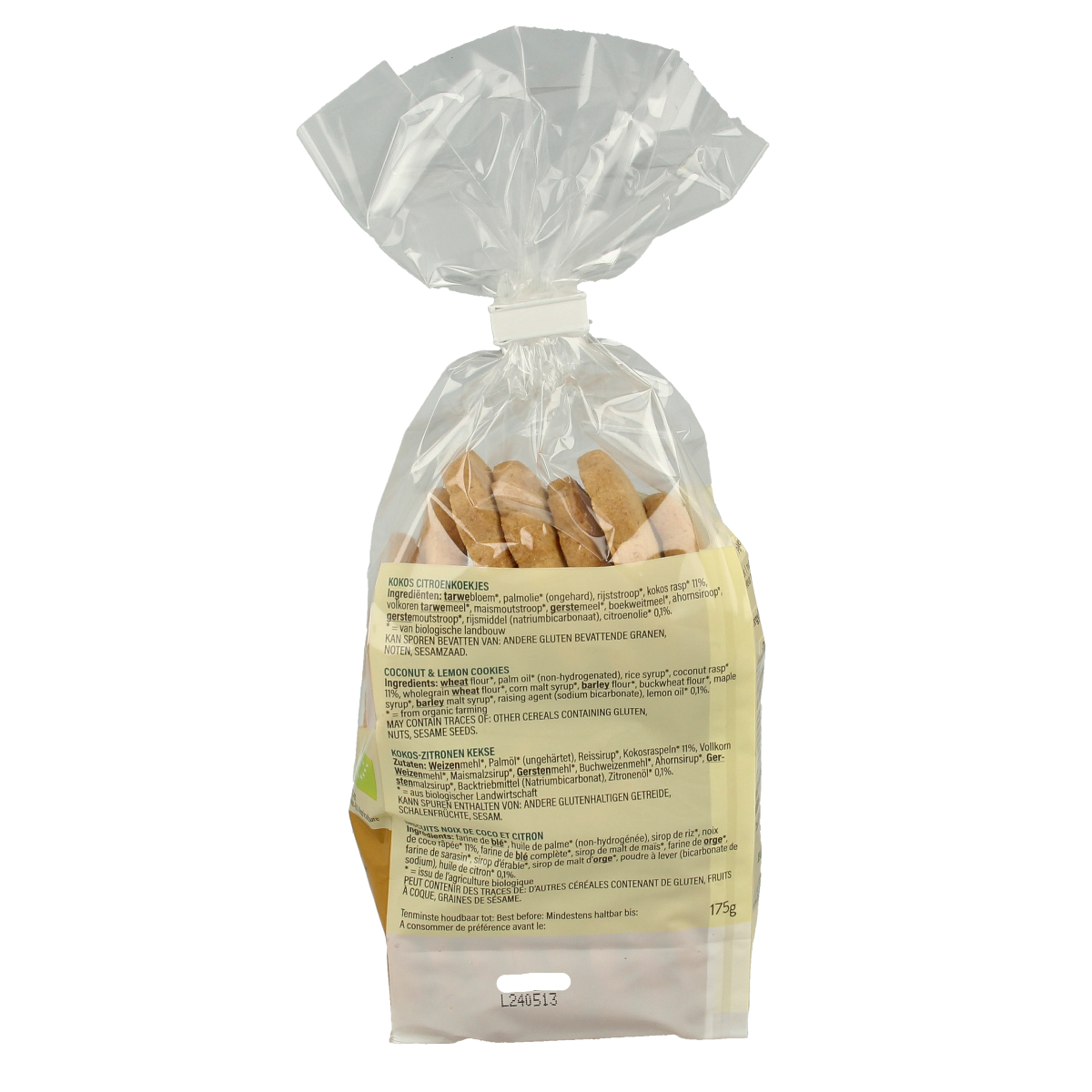 Billy's Farm Kokos citroenkoekjes bio 175.00 Gram