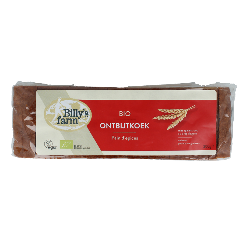 Billy's Farm Ontbijtkoek naturel bio 300 Gram