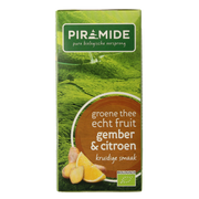 Piramide Groene thee met gember en citroen bio 20.00 Zakjes