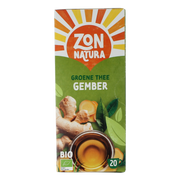 Zonnatura Groene thee gember bio 20.00 Zakjes