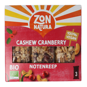 Zonnatura Notenreep cashew cranberry bio 75 Gram