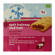 Molenaartje Spelt fruitreep rood fruit bio 180 Gram