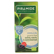 Piramide Immuun groene thee acerola matcha & zwarte bes bio 20.00 Zakjes