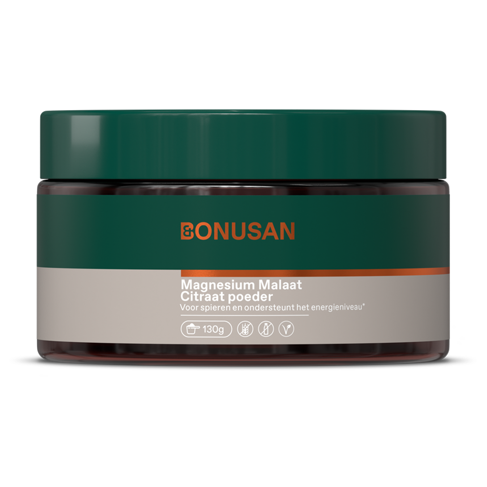 Bonusan Magnesium malaat citraat poeder 130.00 Gram