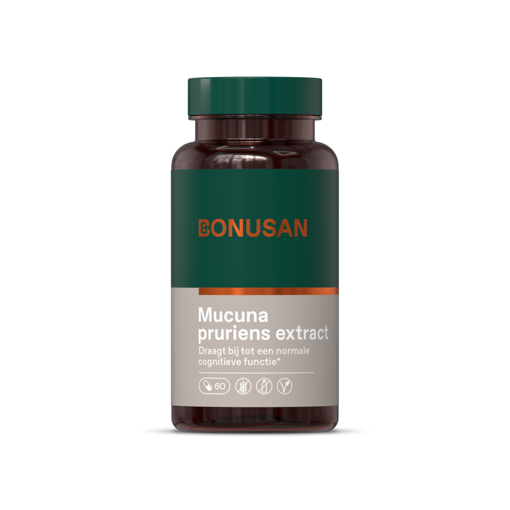 Bonusan Mucuna pruriens 60.00 Vegetarische capsules