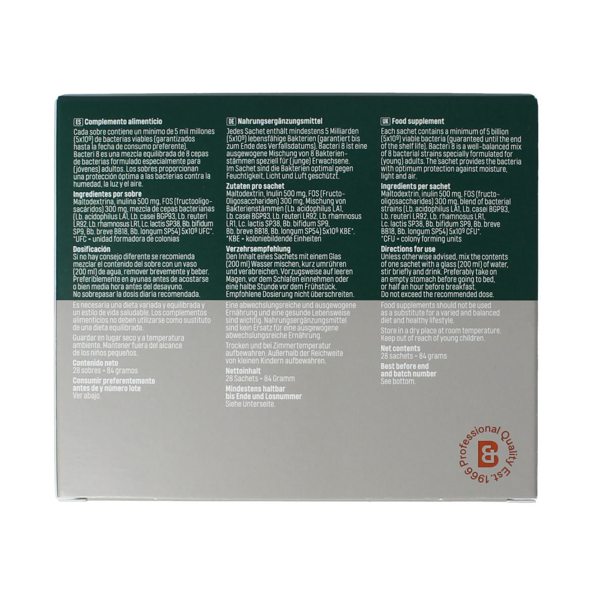 Bonusan Bacteri 8 28.00 Sachets