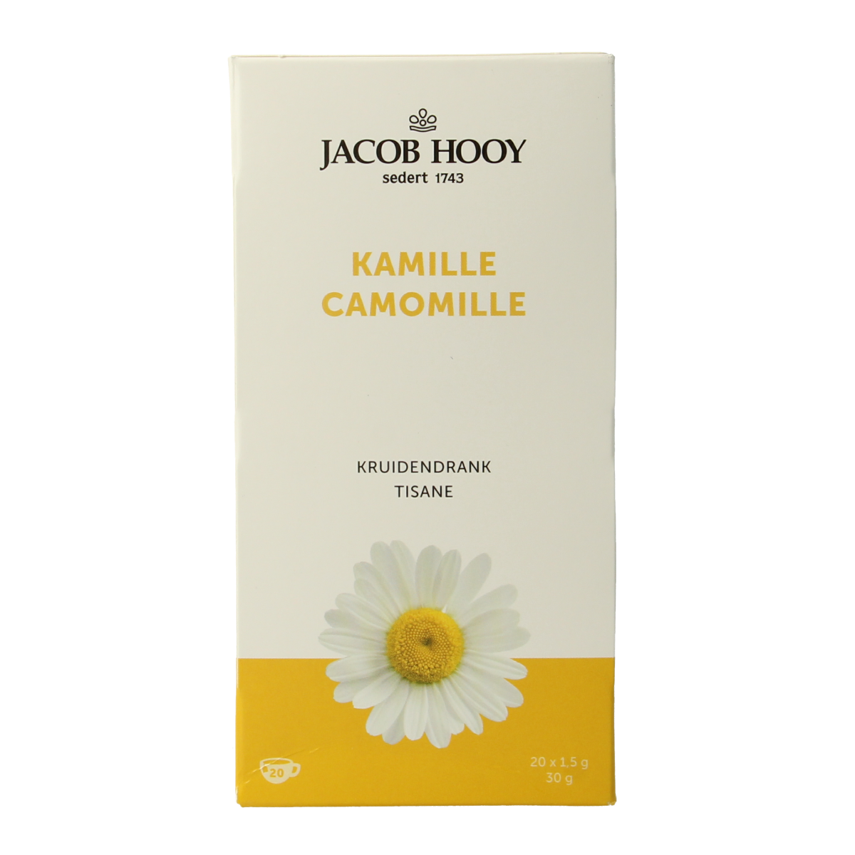 Jacob Hooy Kamillethee 20.00 Zakjes