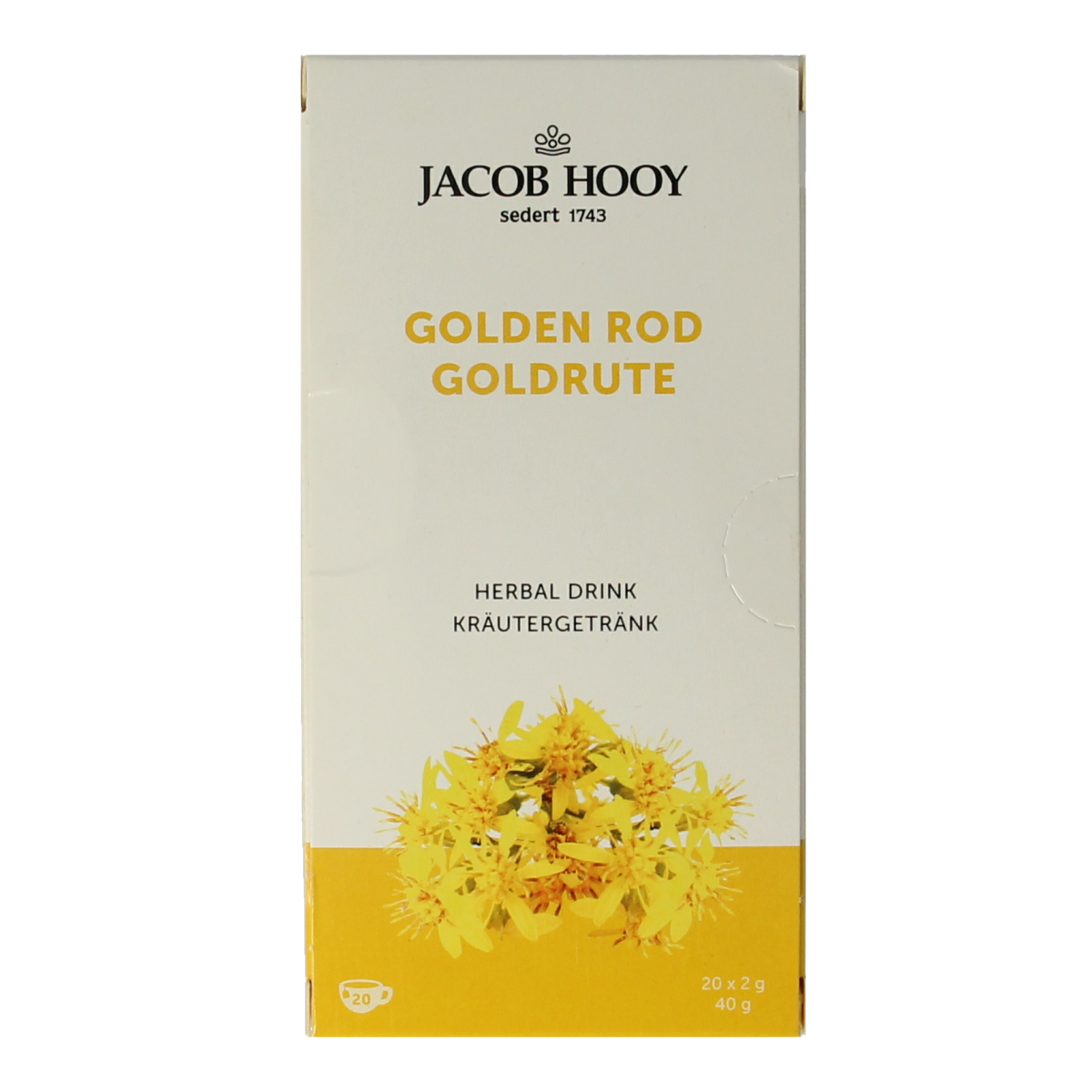 Jacob Hooy Guldenroede thee 20.00 Zakjes