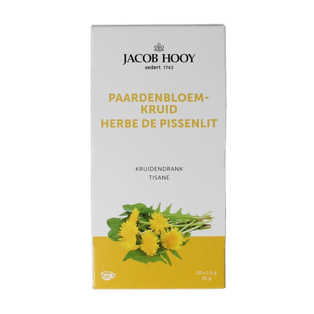 Jacob Hooy Kruidendrank paardenbloem 20.00 Zakjes