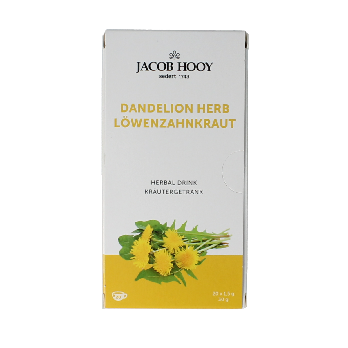 Jacob Hooy Kruidendrank paardenbloem 20.00 Zakjes