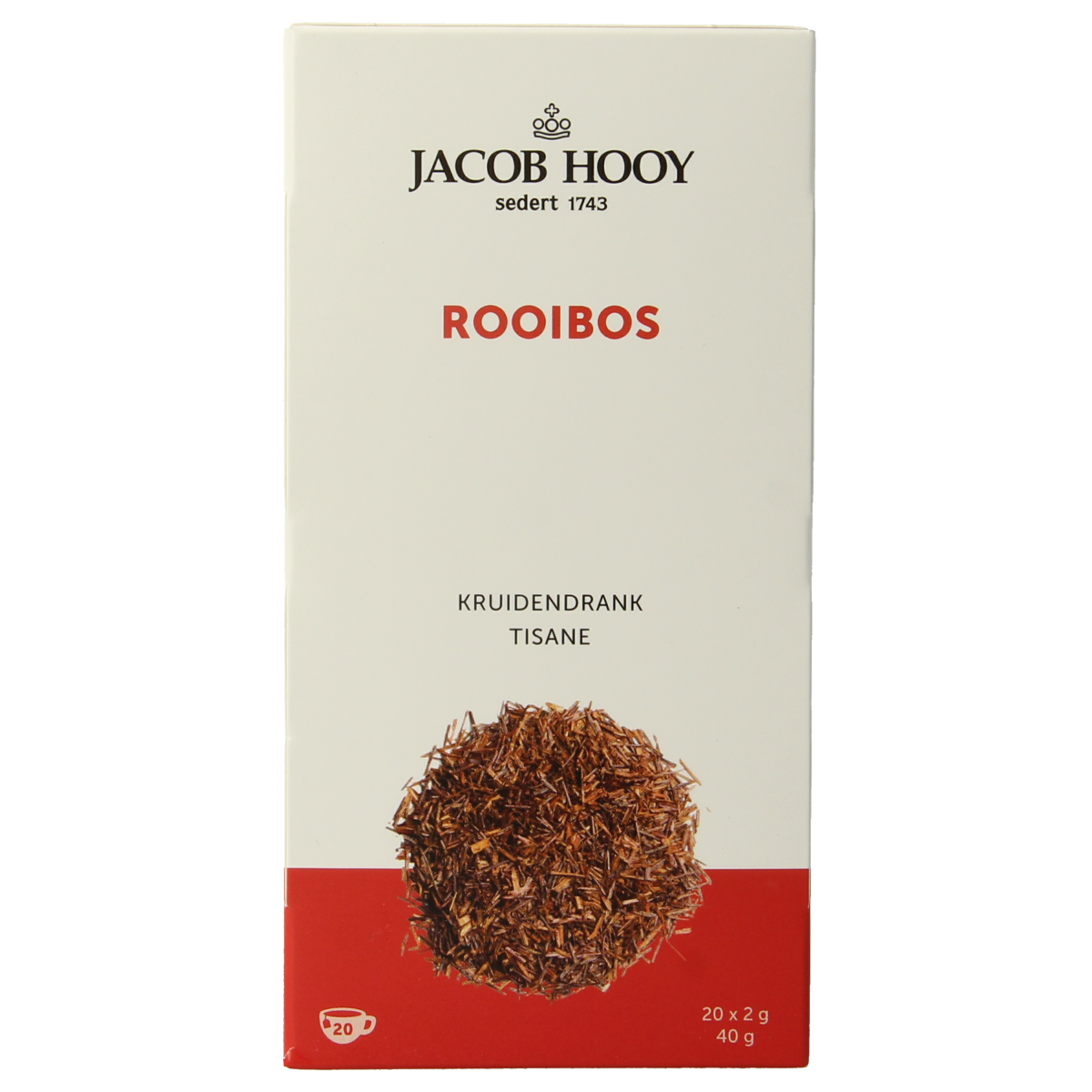 Jacob Hooy Rooibos thee 20.00 Zakjes
