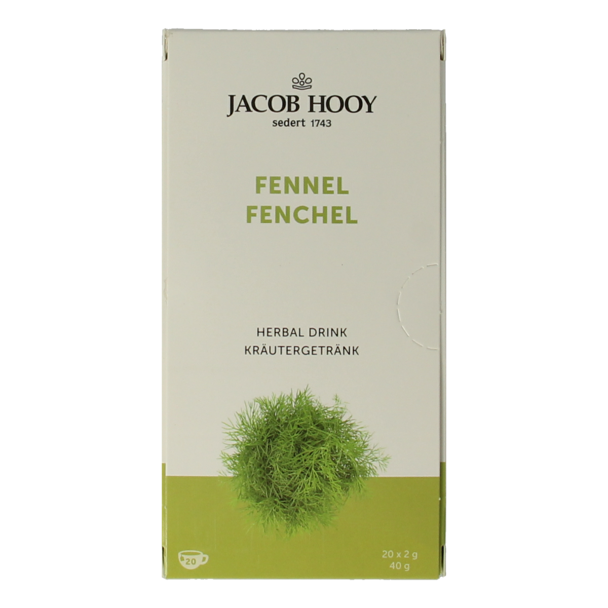 Jacob Hooy Venkel thee 20.00 Zakjes