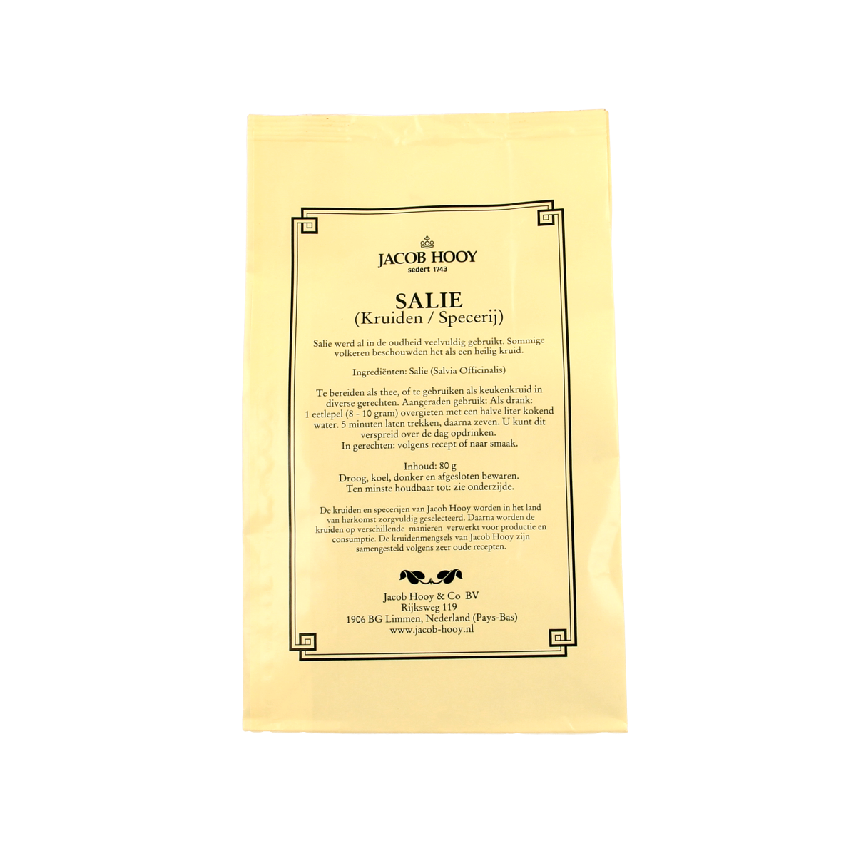 Jacob Hooy Salie gesneden 80.00 Gram