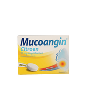Mucoangin Citroen suikervrij 18 Zuigtabletten