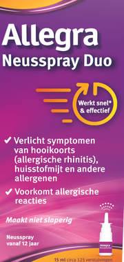 Allegra Neusspray duo 15.00 Milliliter