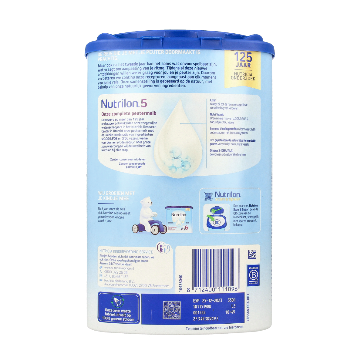 Nutrilon 5 Peuter groeimelk poeder 800.00 Gram