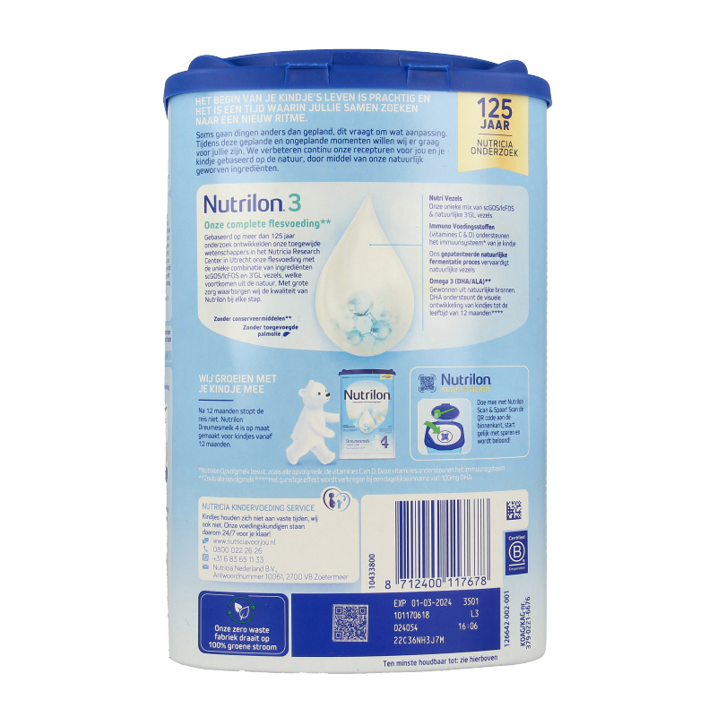 Nutrilon Opvolgmelk 3 800 Gram