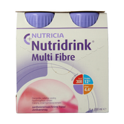Nutridrink Multi fibre aardbei 200ml 4.00 Stuks