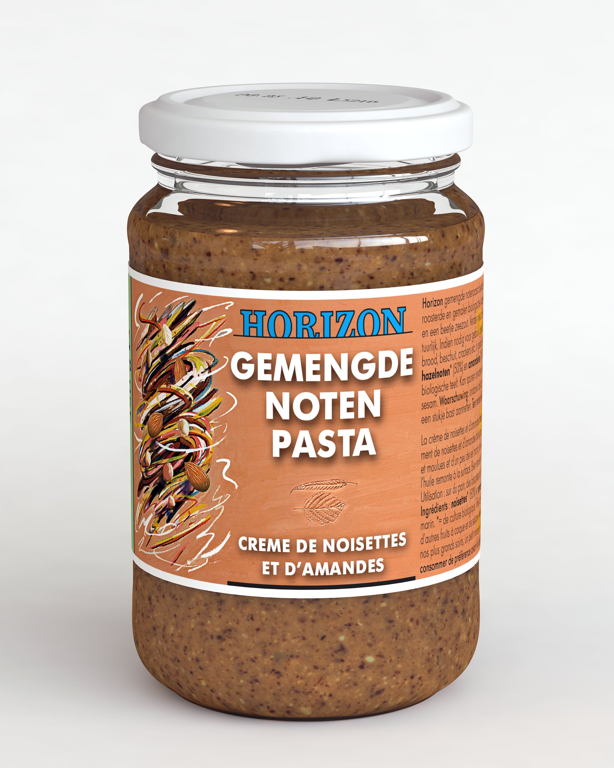 Horizon Gemengde notenpasta met zeezout eko bio 350.00 Gram