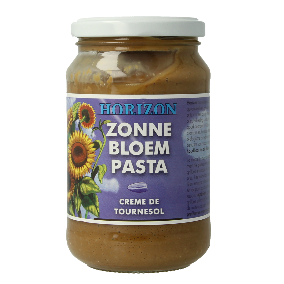Horizon Zonnebloempasta met zout eko bio 350.00 Gram